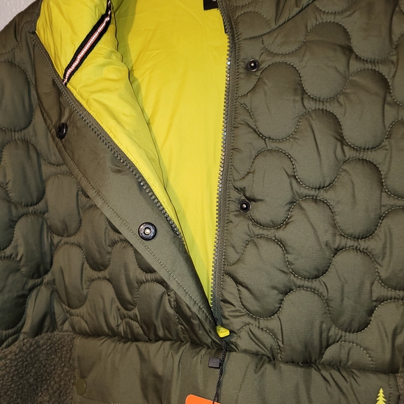Nwt Womens  Size Small Bass Outdoor Quarter Zip Sherpa Jacket Coat In Military - Picture 6 of 7